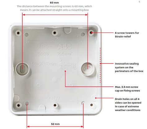 trailer junction box dimensions|surface mount junction box.